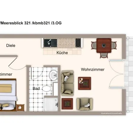 Апартаменты Meeresblick Meeresblick 321 *